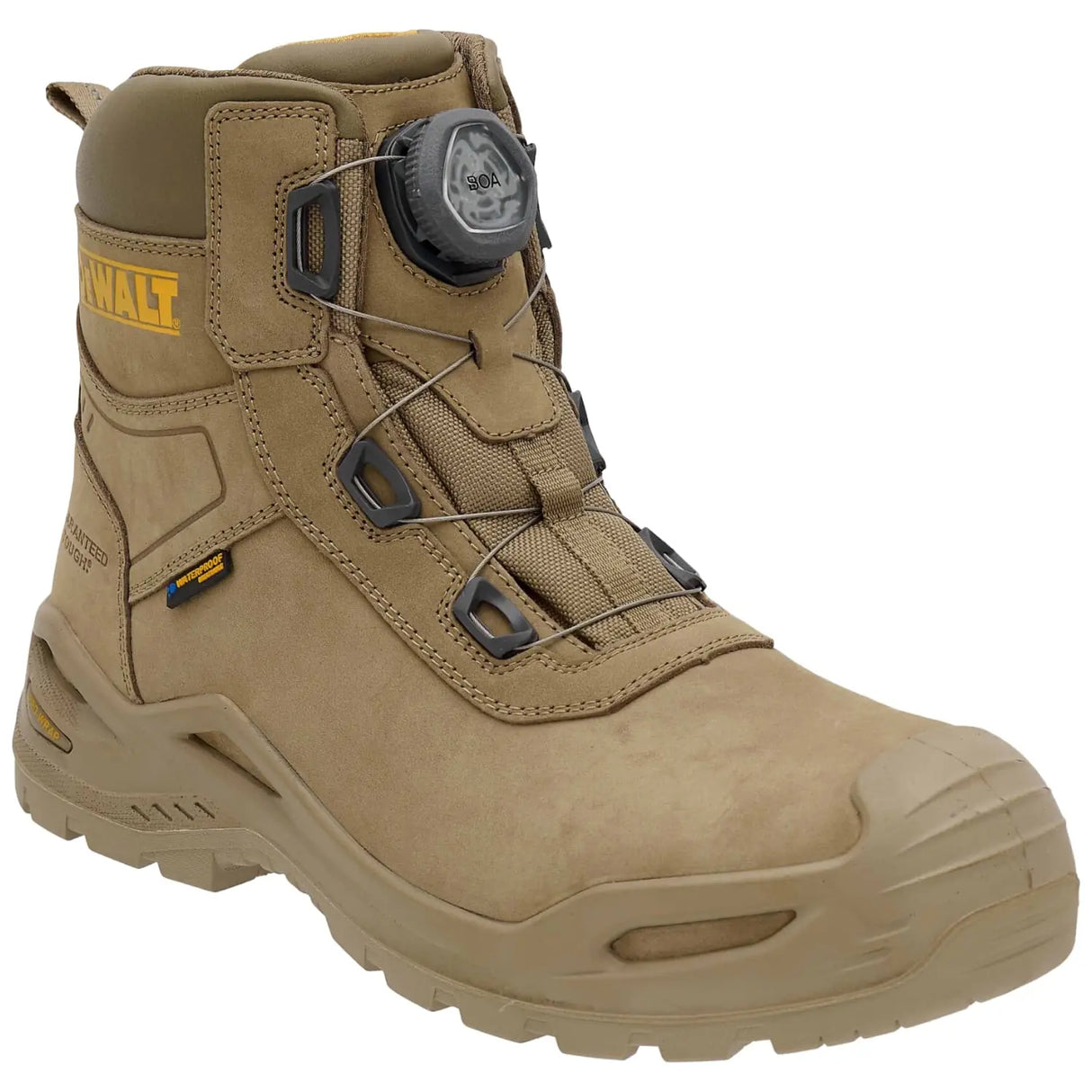 Dewalt Apex Composite Toe BOA Waterproof Work Boot Sand Angle View