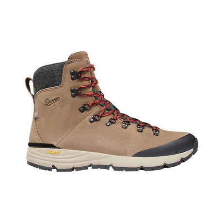 Danner Arctic 600 Side-Zip 7" Brown/Red 200G Boot 67338 Cover Image