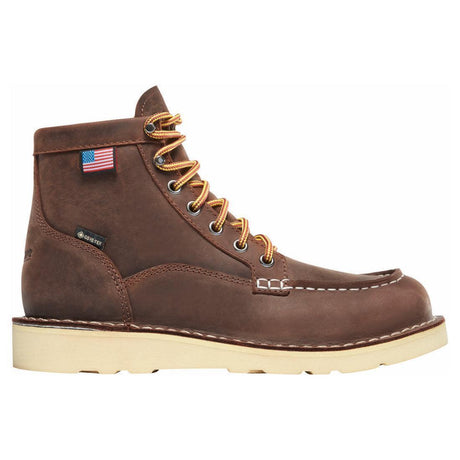 Danner Women's Bull Run Moc Toe 6" Brown GTX Boot 15594 Cover Image