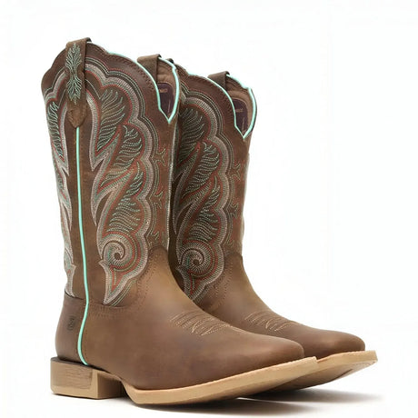 Durango Women's Durango Lady Rebel Pro Juniper Brown Western Boot Heel