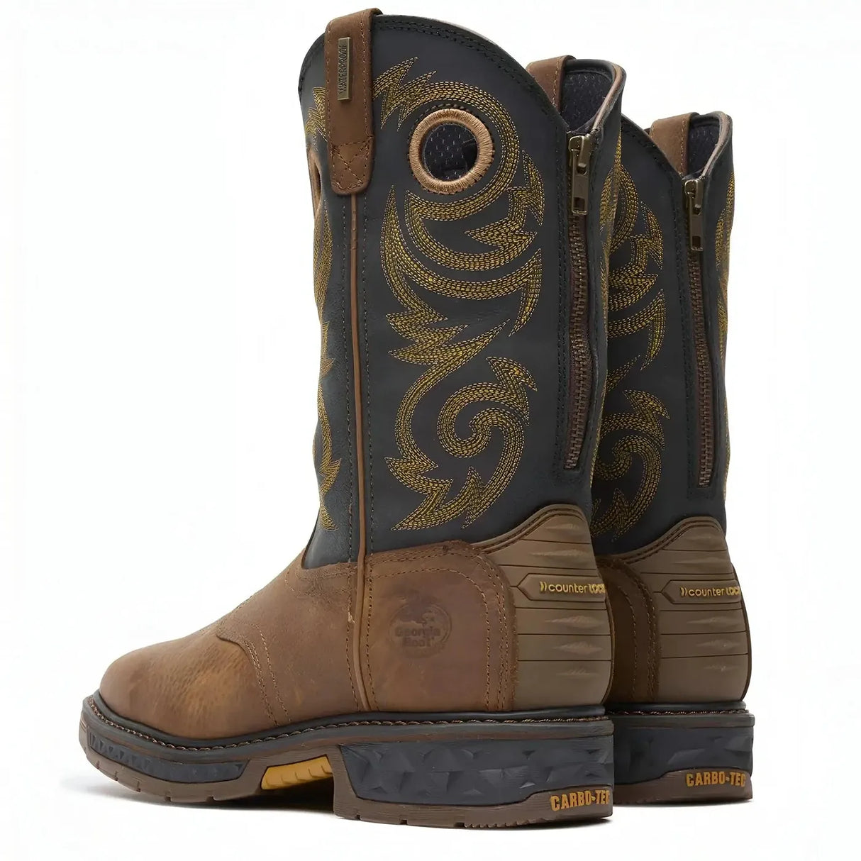 Georgia Boot Carbo-Tec LT Waterproof Pull-on Work Boot Heel