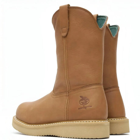 Georgia Boot Wedge Steel Toe Pull On Work Boot Heel