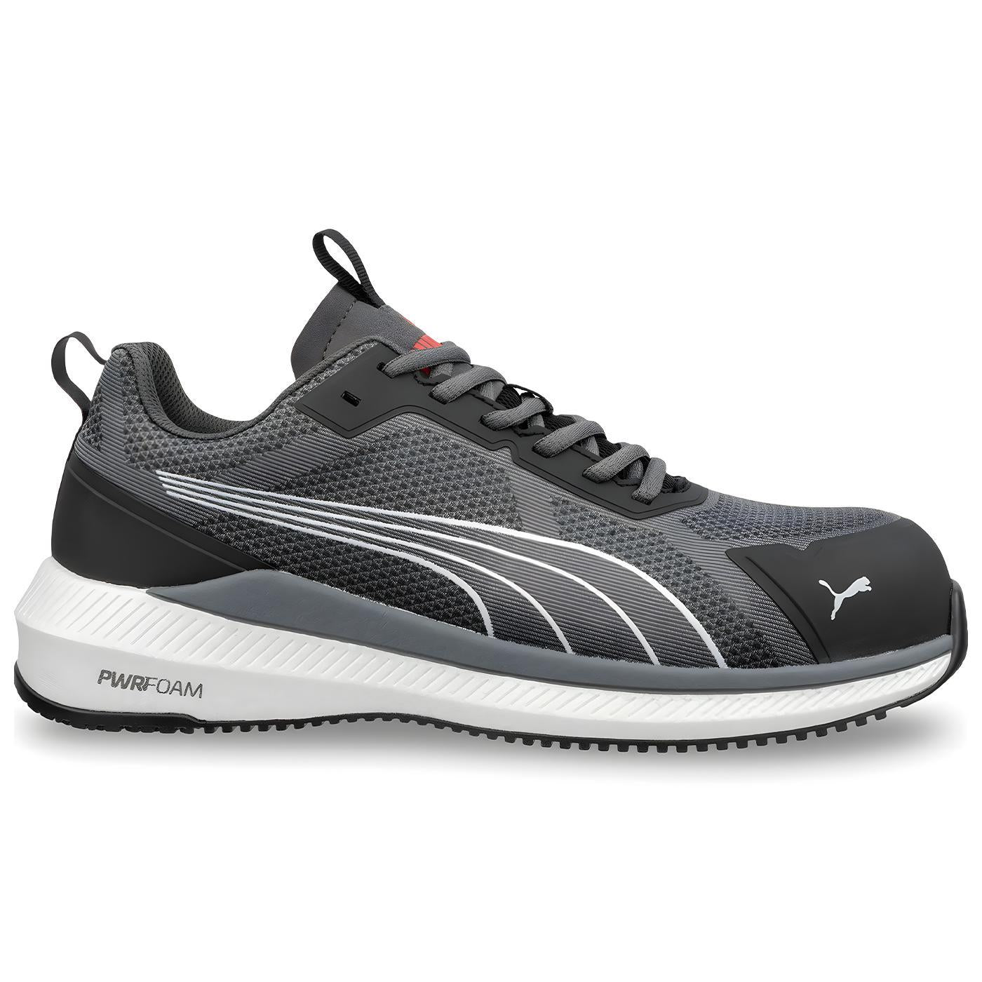 Puma Safety Slide Composite Toe Work Shoes – Grey – Steel Toes