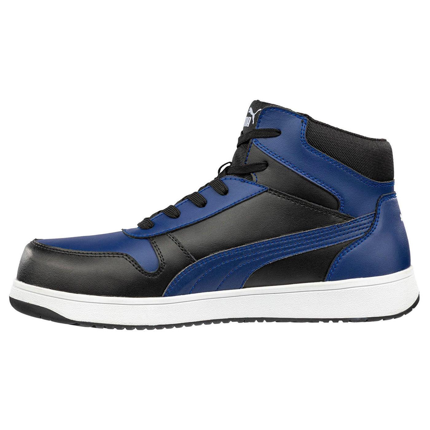 puma ブーツ Puma Safety Frontcourt Blue Composite Toe Mid – Black – Steel Toes