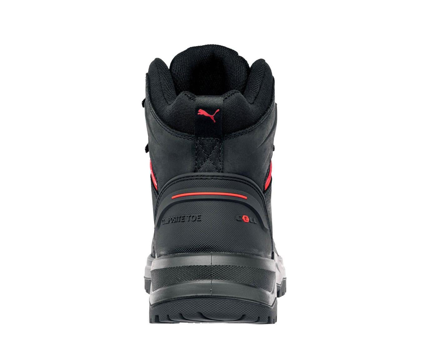 Puma Safety Iron Composite Toe Mid Work Boot – Black – Steel Toes
