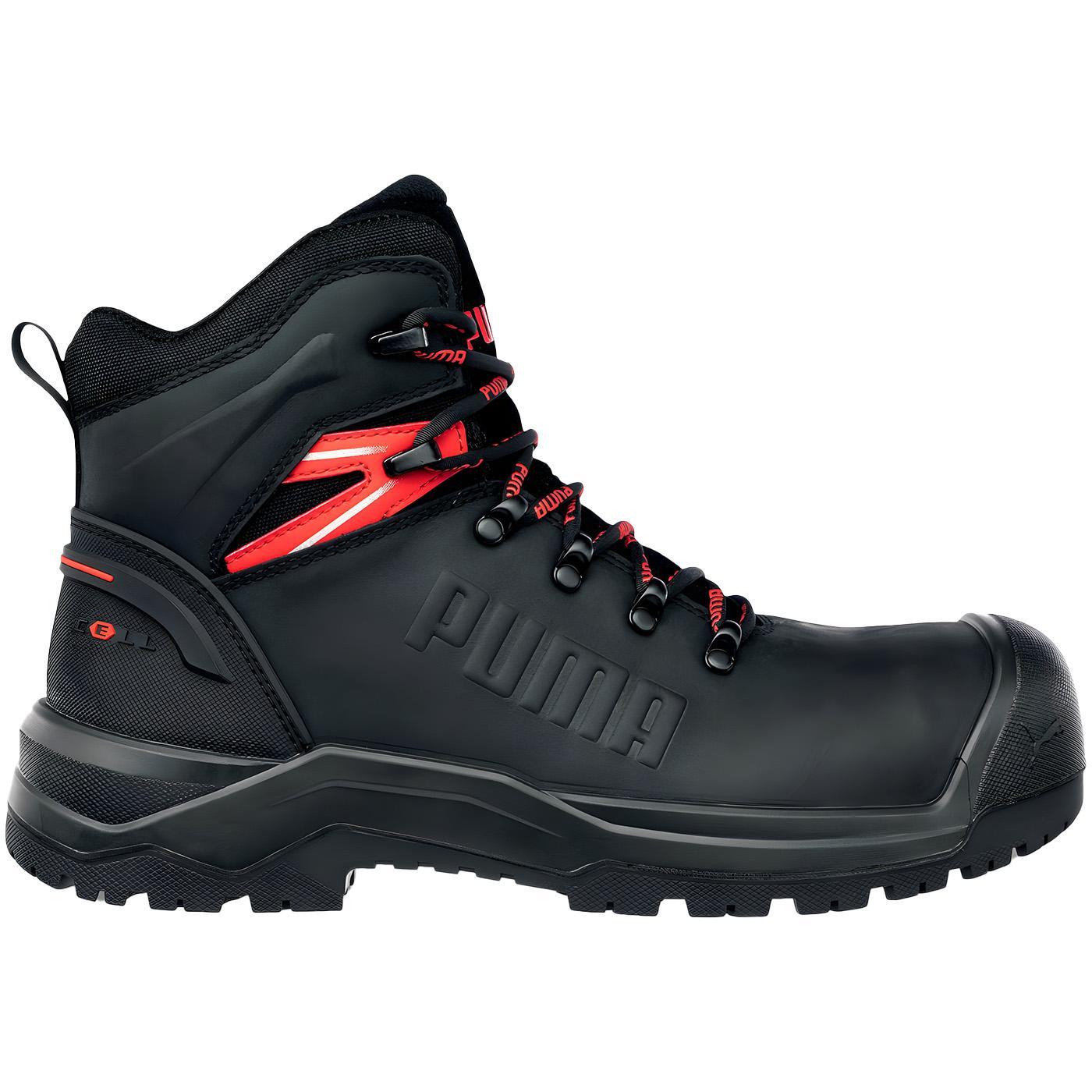 Puma Safety Iron Composite Toe Mid Work Boot – Black – Steel Toes