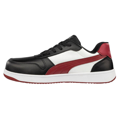 Puma Safety Frontcourt Women’s Composite Toe Work Shoes –Black White Red image view 6