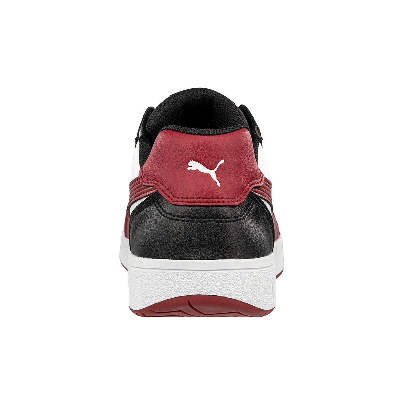 Puma Safety Frontcourt Black White Women's Composite Toe – Red