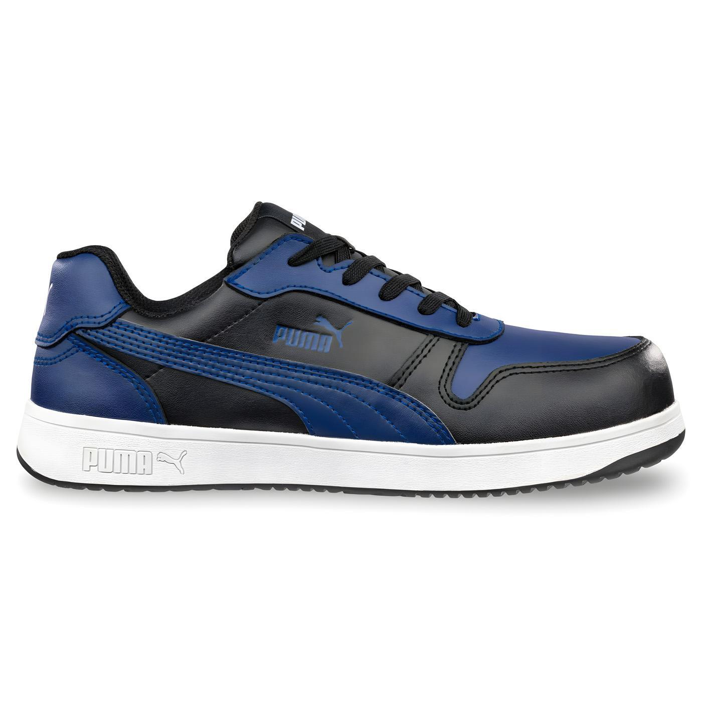 Puma Safety Frontcourt Blue Composite Toe Shoes – Black – Steel Toes