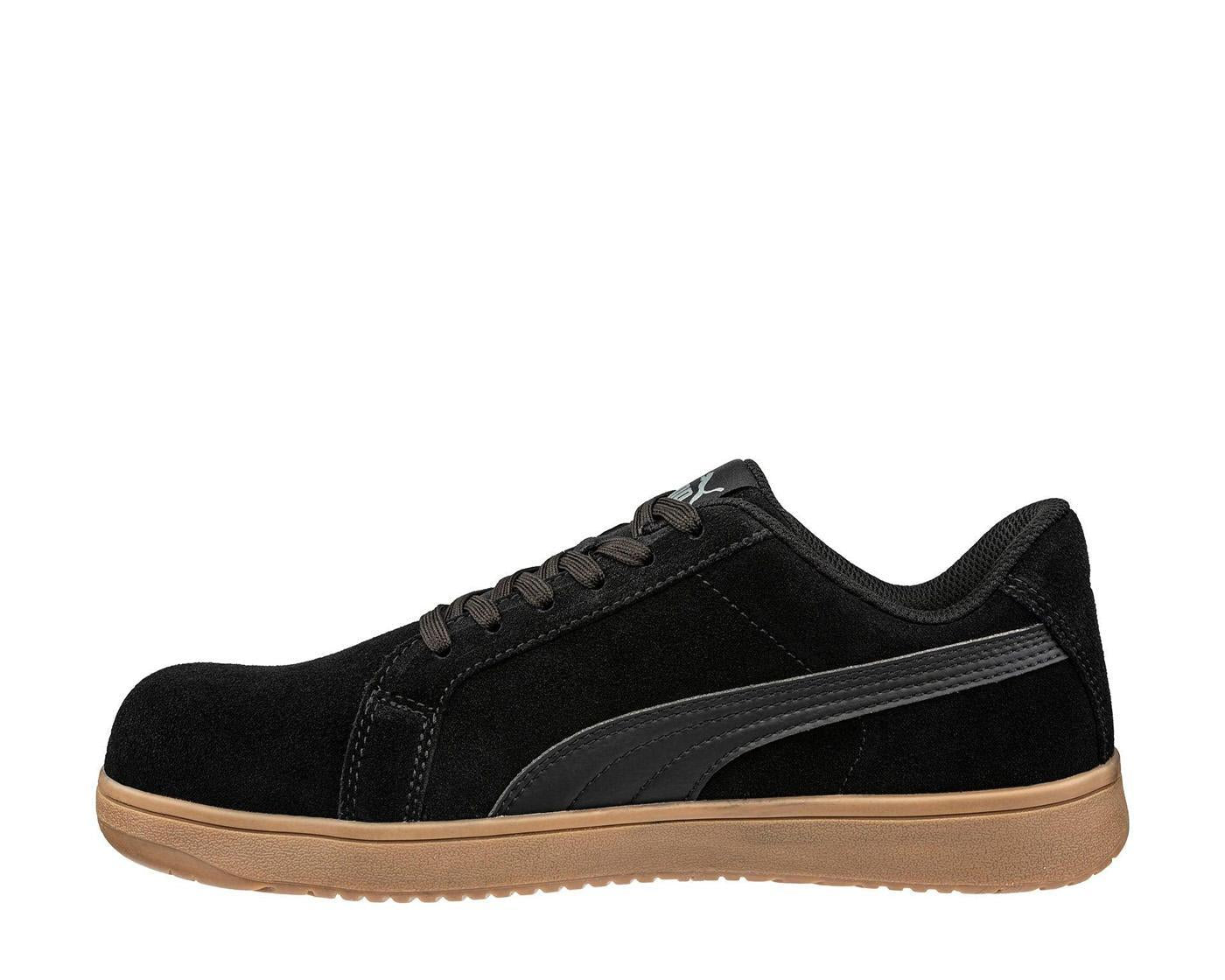 Puma Safety Iconic Black Composite Toe Work Shoes – Gum – Steel Toes