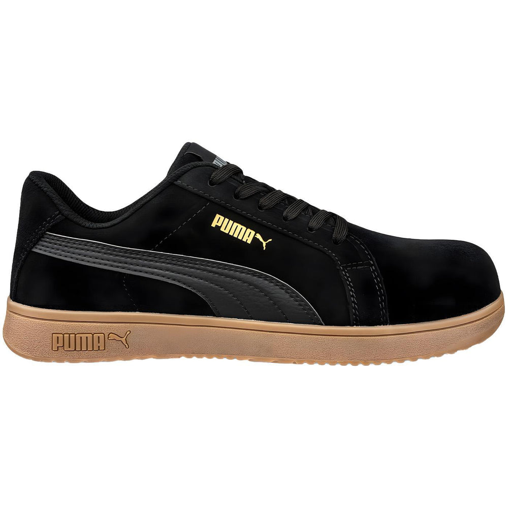 Puma Safety Iconic Black Composite Toe Work Shoes – Gum image view 1