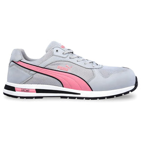 Puma Safety Frontside Grey Women’s Composite Toe Work Shoes – Pink image view 1