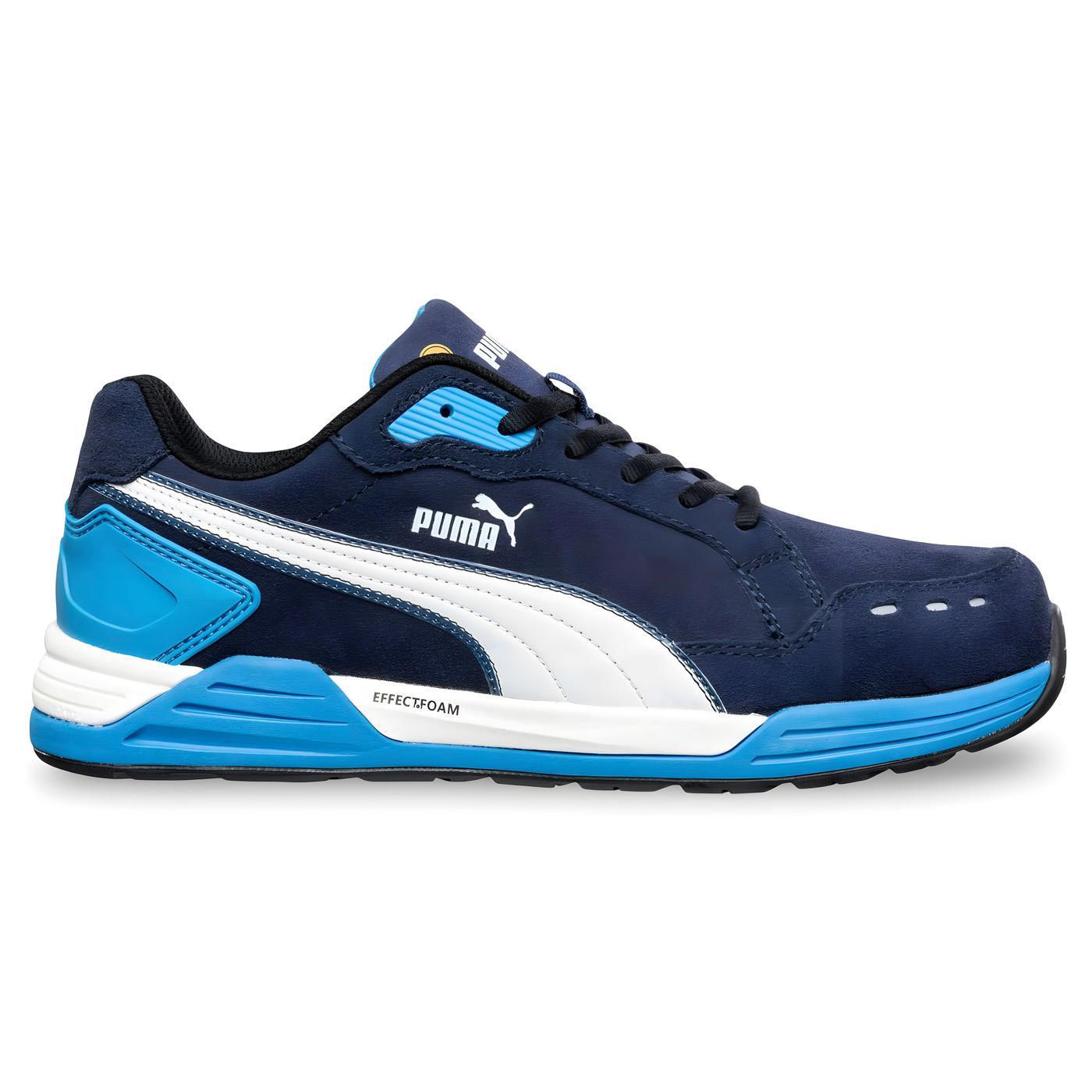 PUMA Airtwist 2.0 ネイビー 27.0 EEE Puma Safety Airtwist Composite Toe Mid Shoes – Blue – Steel Toes