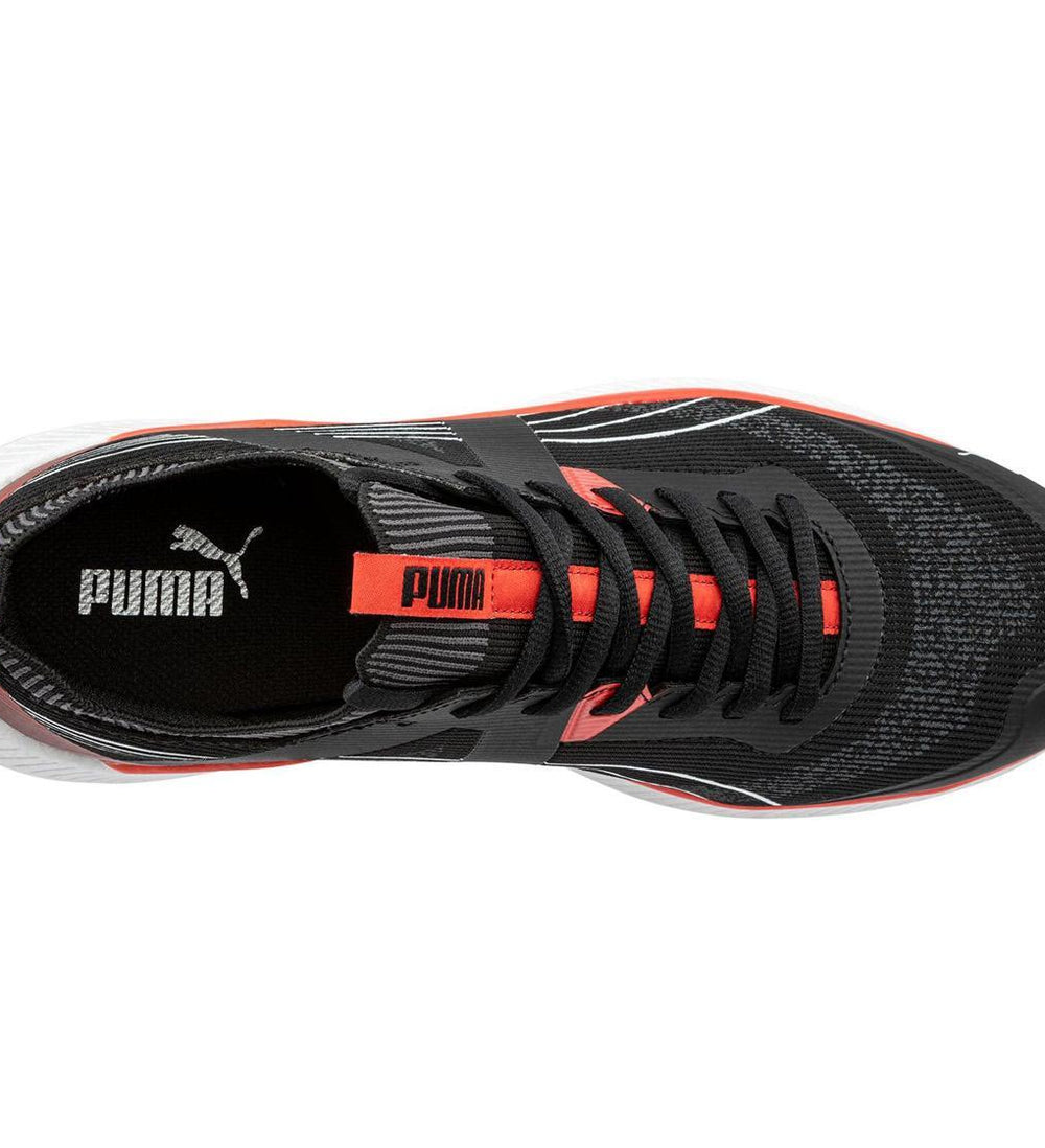 Puma Safety Turbo Black Composite Toe Work Boots – Red image view 4