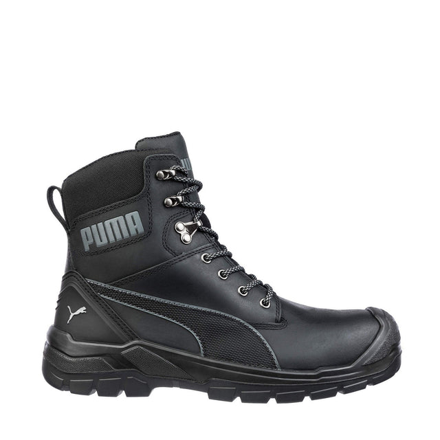 Conquest CTX Botas de Trabajo para Hombre Puntera Suave Negra