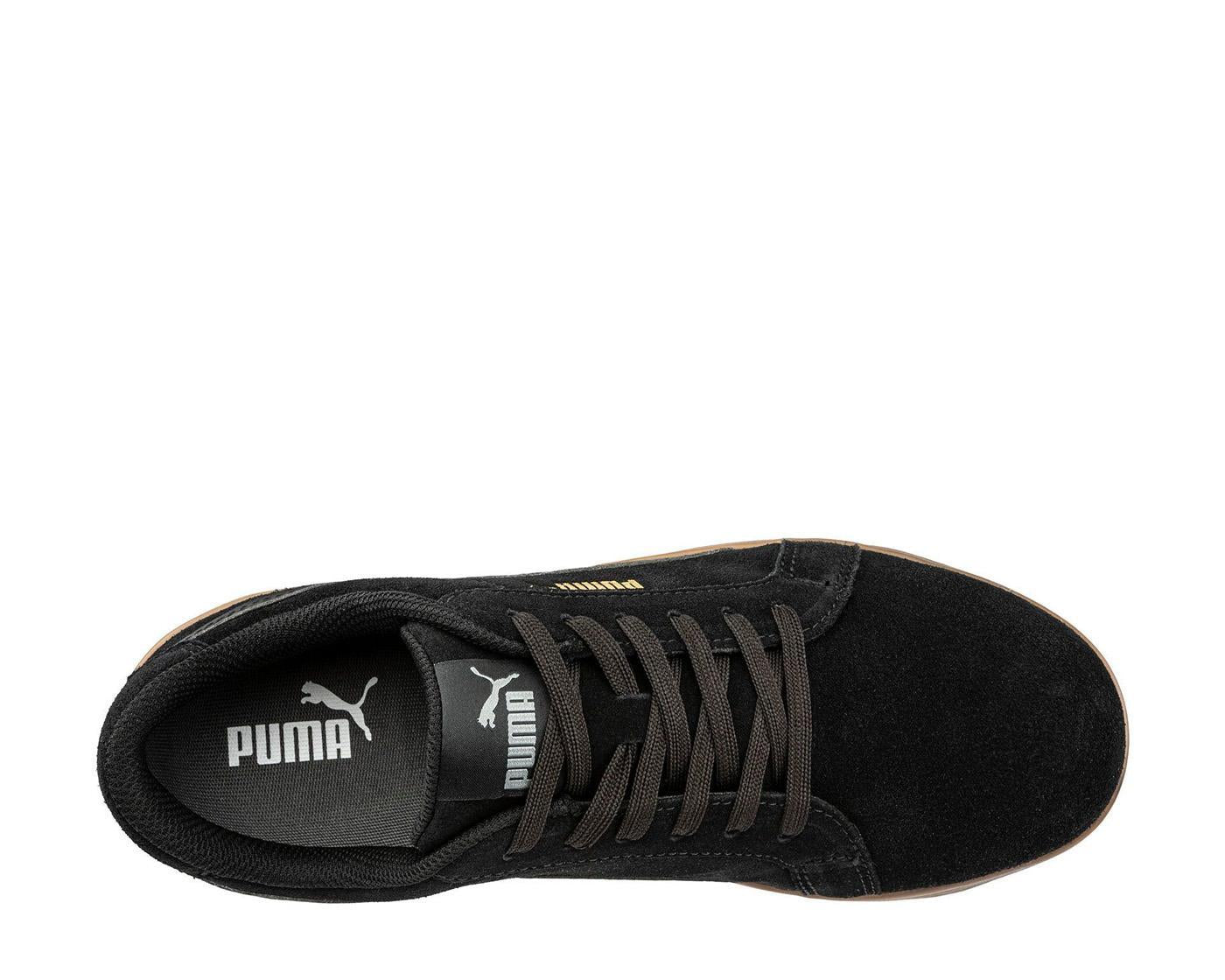 Puma Safety Iconic Black Composite Toe Work Shoes – Gum – Steel Toes