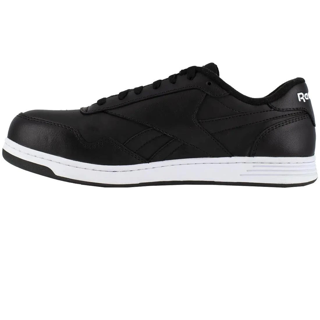 Reebok Men s Club Memt Composite Toe Work Shoe Black and White 9