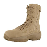 Rapid Response Rb 8 Inch Composite Toe Side Zip Military Work Boot Desert Tan
