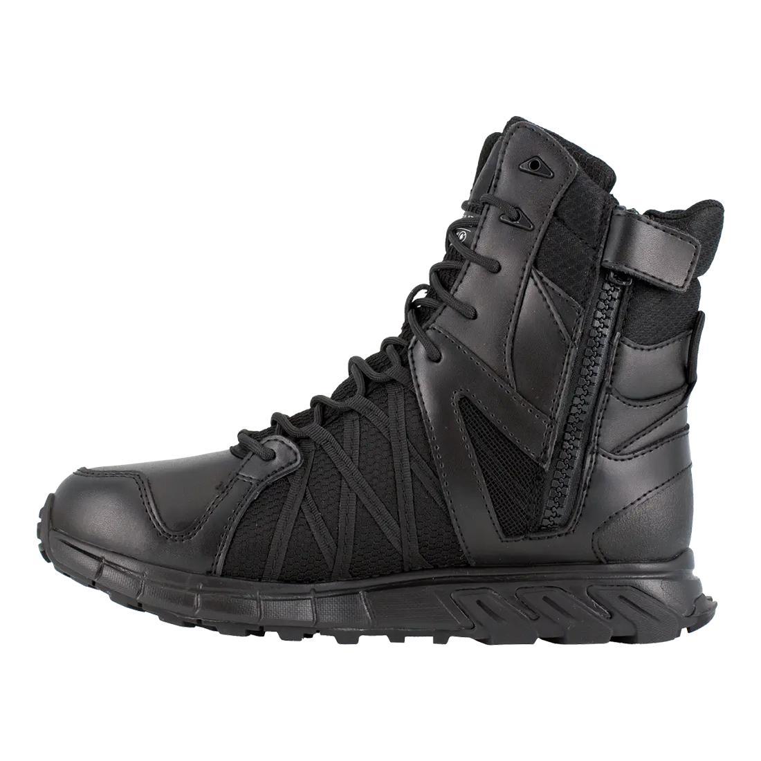 Trailgrip 8 Inch Soft-Toe Waterproof Insulated Side Zip Tactical Boot Black