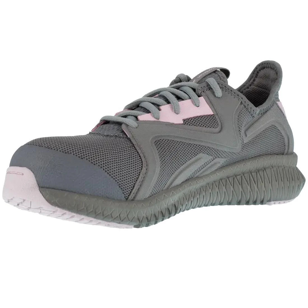 Reebok Work-Women's Flexagon 3.0 Work Athletic Composite Toe Grey and Pink-Steel Toes-3