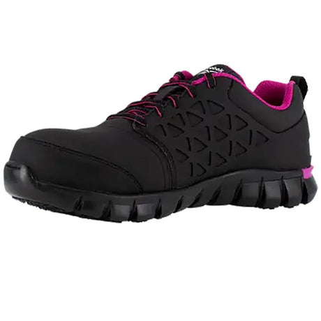 Reebok Work-Women's Sublite Cushion Work Athletic Composite Toe Black/Pink-Steel Toes-4