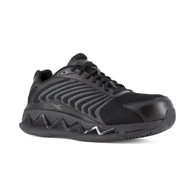 Reebok Work-Zig Elusion Heritage Work Athletic Composite Toe Black-Steel Toes-4
