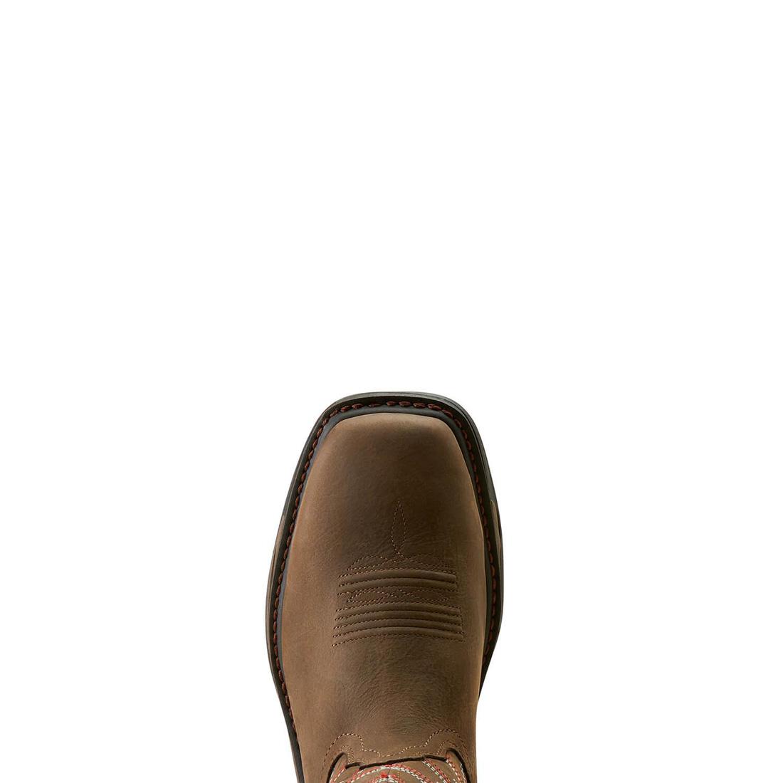 WorkHog XT VentTEK Waterproof Soft-Toe Work Boot Iron Coffee