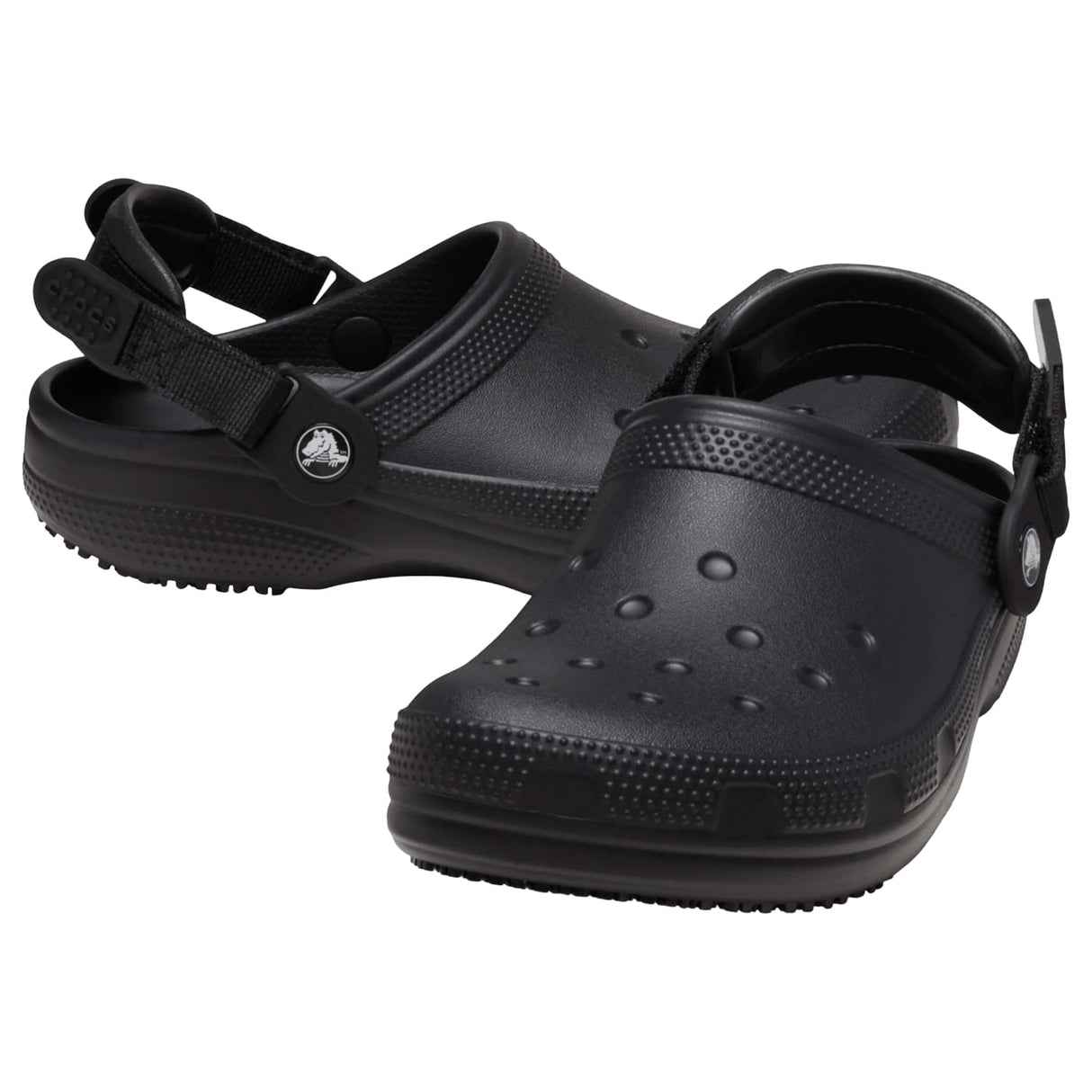 Crocs Classic Work Clog Black back medial