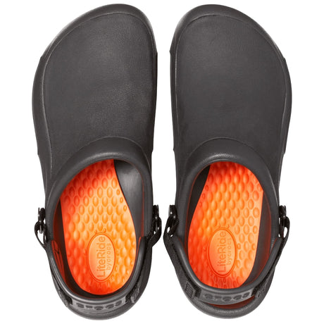 Crocs Bistro Pro LiteRide Work Clog Black upper view
