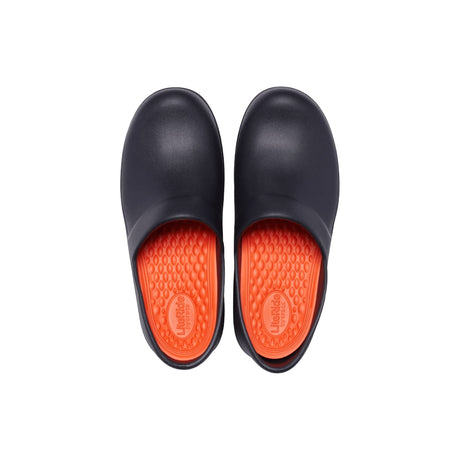 Crocs Women's Neria Pro II LiteRide Slip Resistant Clog Black upper view