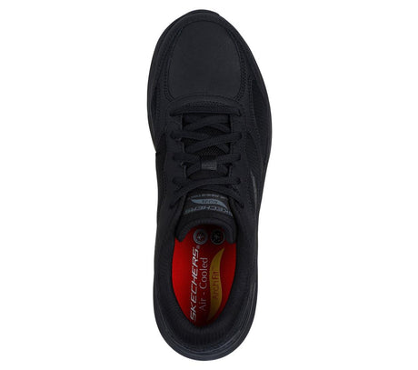 Skechers Work Arch Fit 2.0 Sr Slip Resistant Shoe Black 200331/BLK Heel Image