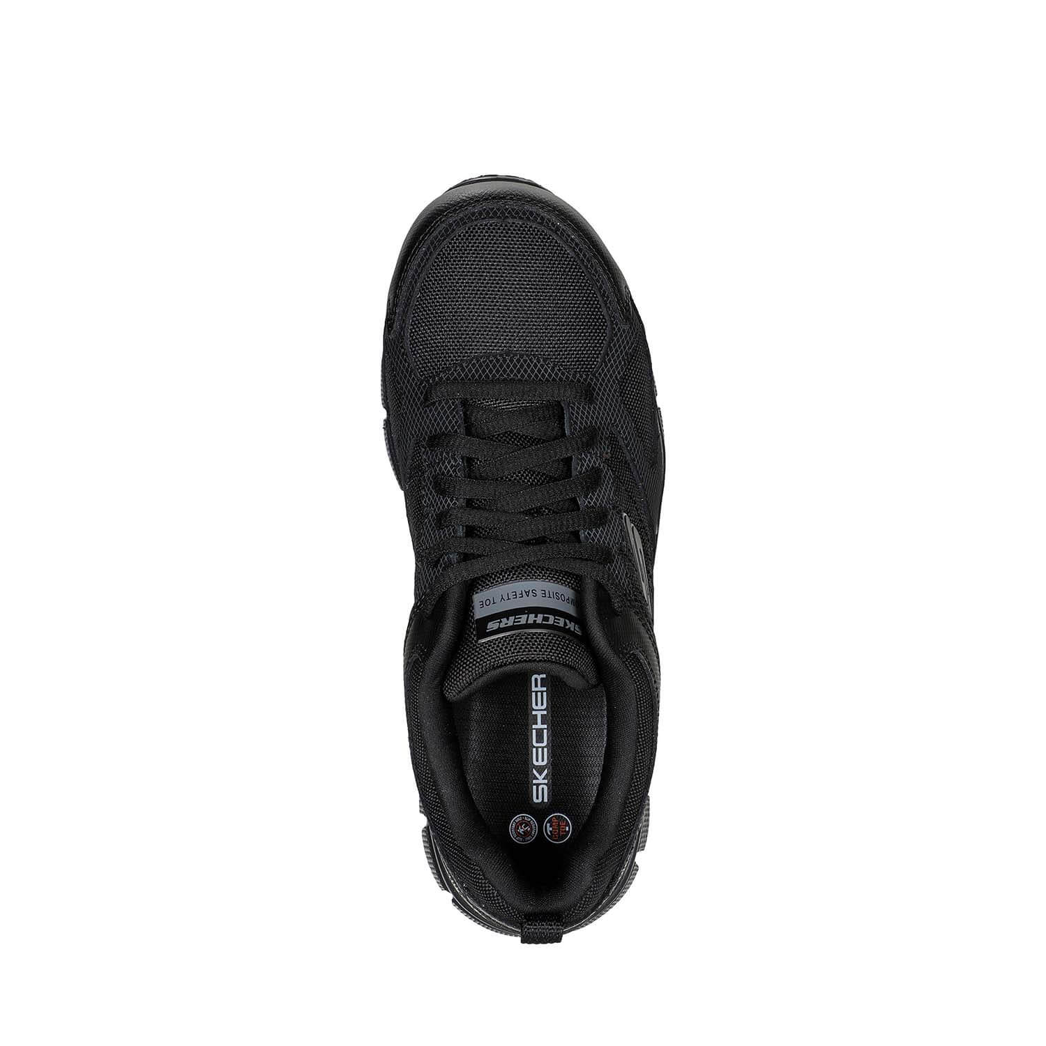 Skechers Men s Work Relaxed Fit Telfin Sanphet SR Sneaker Black