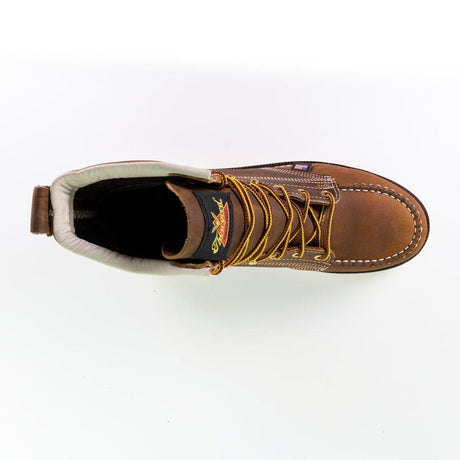 Thorogood American Heritage 6" Steel-Toe Moc Toe Boot Maxwear 90 Trail Crazy Horse 804-4375 Image 6