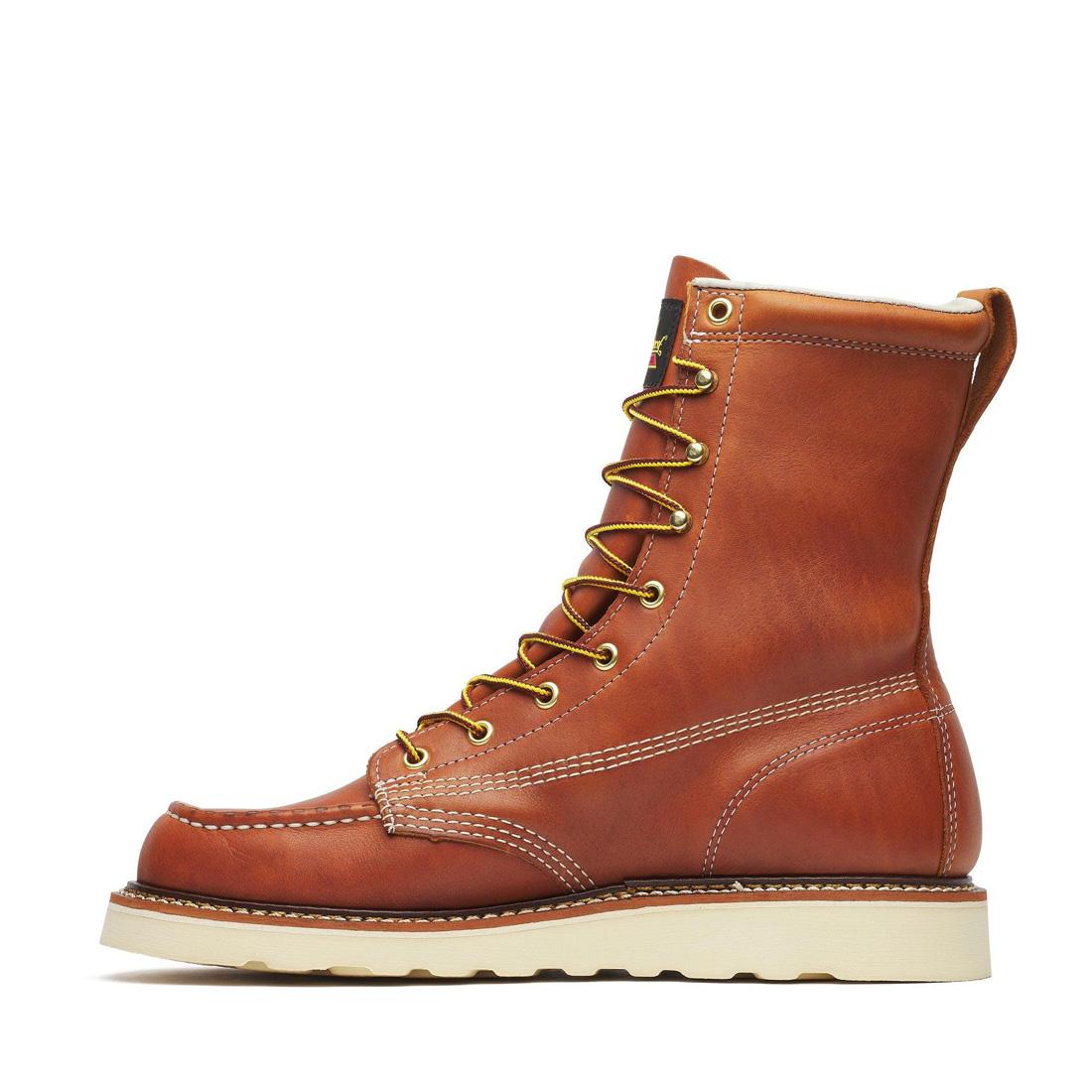 Thorogood American Heritage 8" Moc Toe Boot Maxwear Wedge Tobacco 814-4201 Image 5
