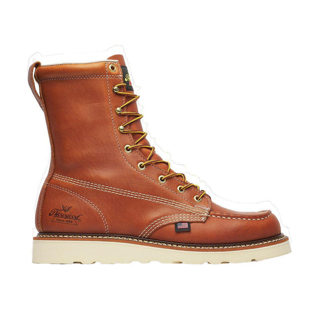 Thorogood American Heritage 8" Moc Toe Boot Maxwear Wedge Tobacco 814-4201 Hero