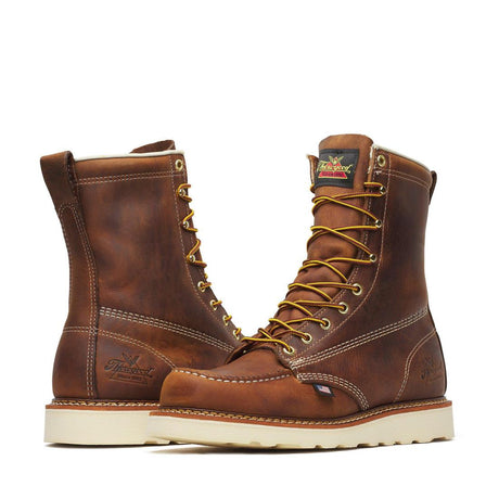 Thorogood American Heritage 8" Moc Toe Boot Maxwear Wedge Trail Crazy Horse 814-4178 Image 2