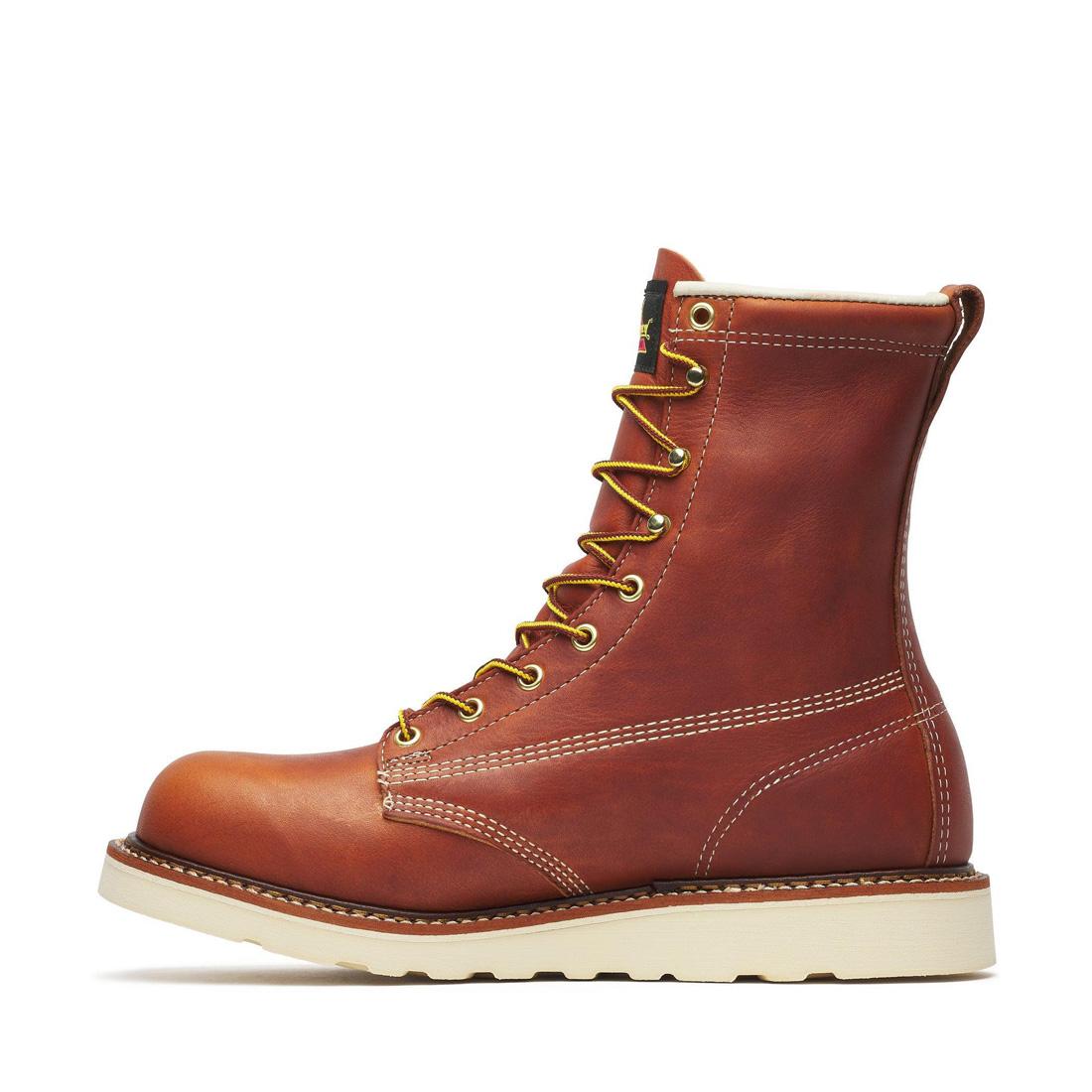 Thorogood American Heritage 8" Plain Toe Boot Maxwear Wedge Tobacco 814-4364 Image 7