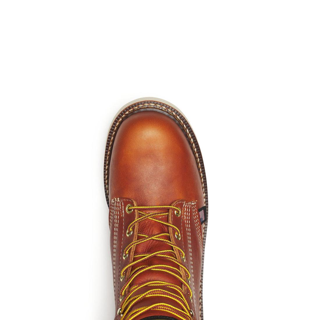 Thorogood American Heritage 8" Plain Toe Boot Maxwear Wedge Tobacco 814-4364 Image 8