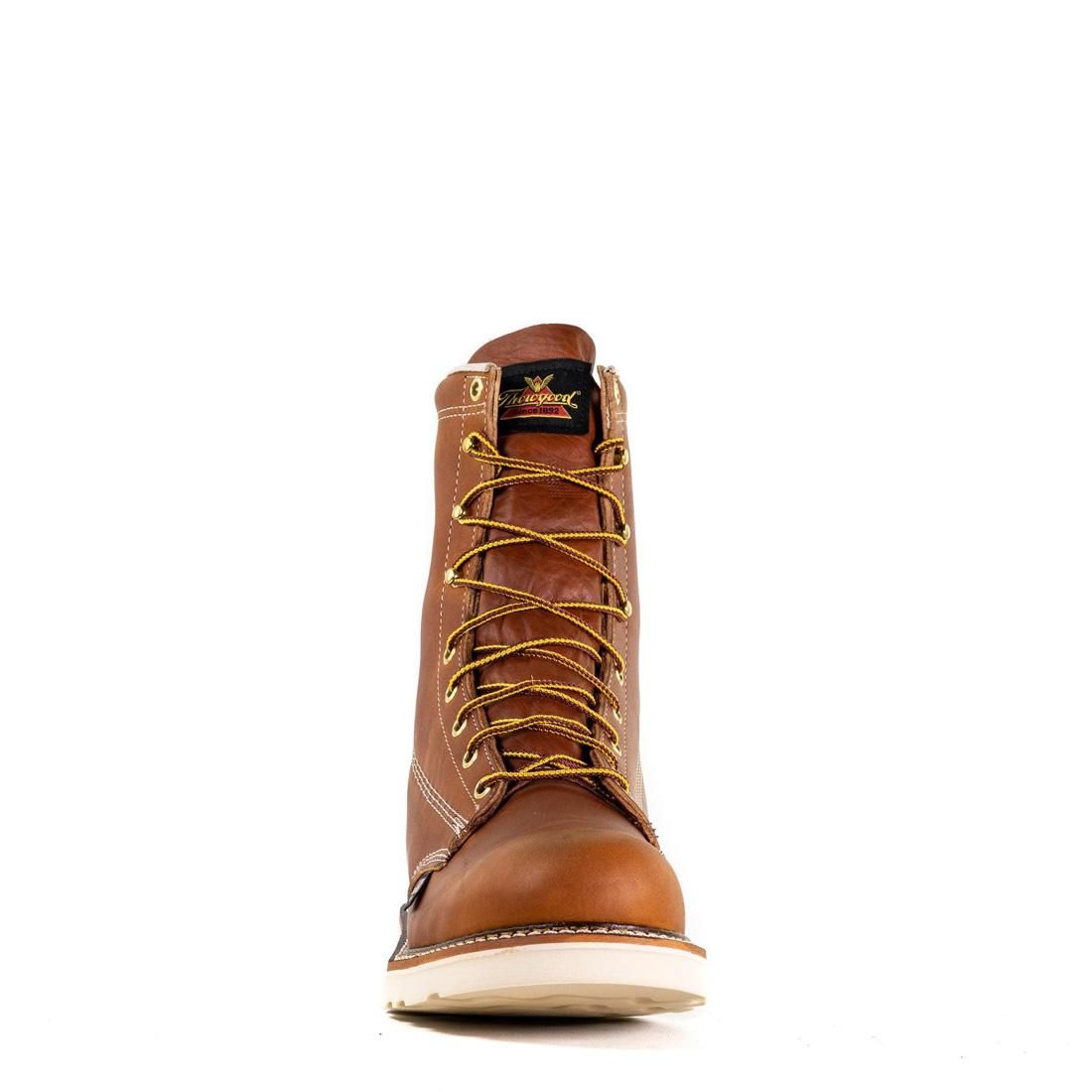 Thorogood American Heritage 8" Plain Toe Boot Maxwear Wedge Tobacco [Product_tags] Image 9