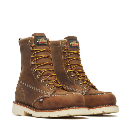 Thorogood American Heritage 8" Steel-Toe Moc Toe Boot Maxwear 90 Trail Crazy Horse 804-4378 Image 4