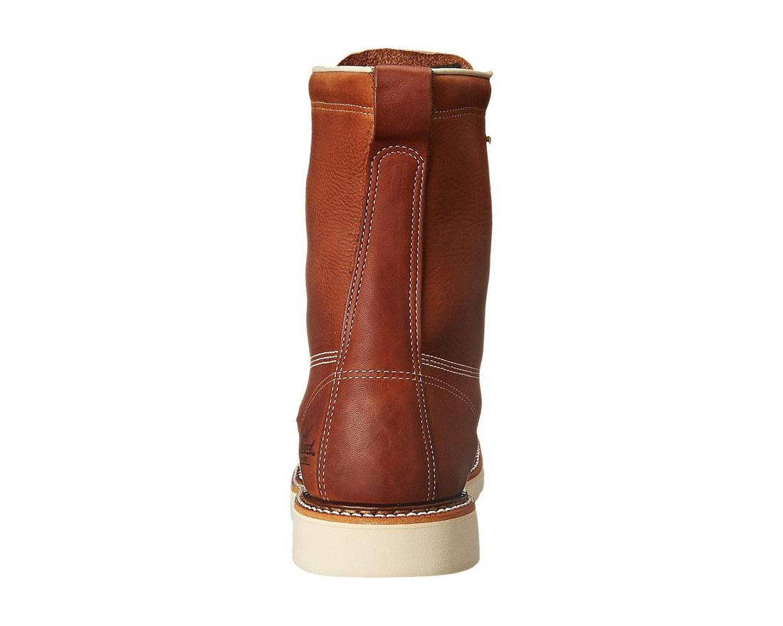 Thorogood American Heritage Waterproof 8" Composite Toe Plain Toe Boot Maxwear Wedge Tobacco 804-4210 Image 5