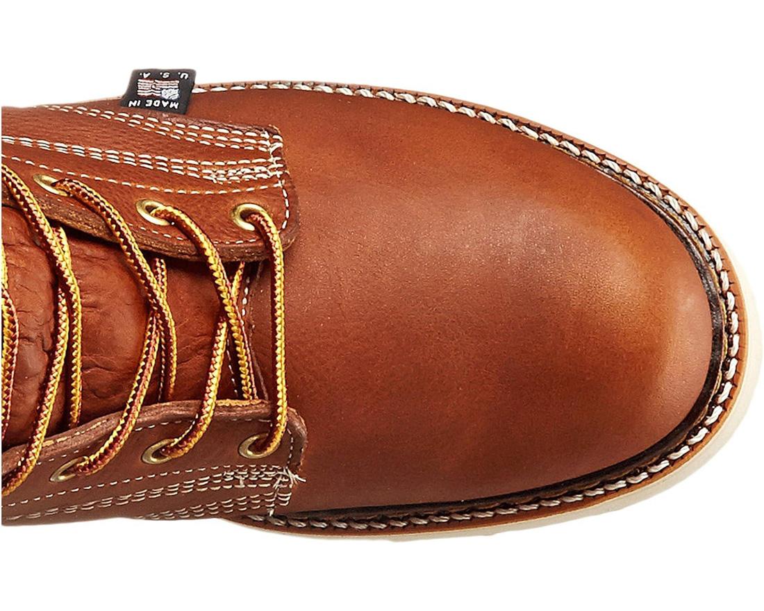 Thorogood American Heritage Waterproof 8" Composite Toe Plain Toe Boot Maxwear Wedge Tobacco 804-4210 Image 6
