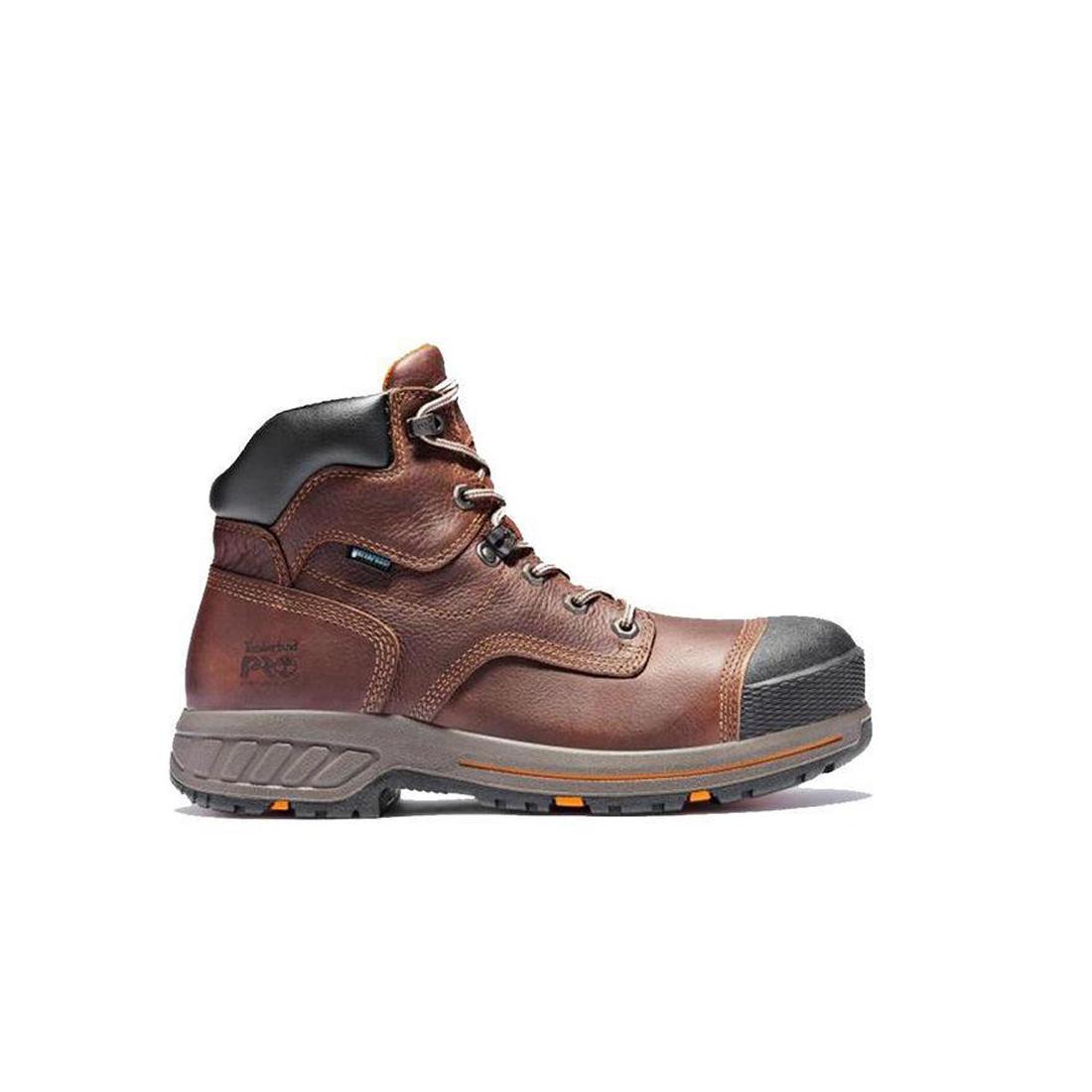 Timberland PRO-Helix HD Men's 6" Composite-Toe Boot Mahogany-Steel Toes-1