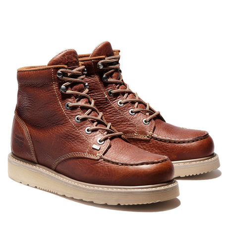Timberland Pro-6 In Barstow Wedge Brown-Steel Toes-2