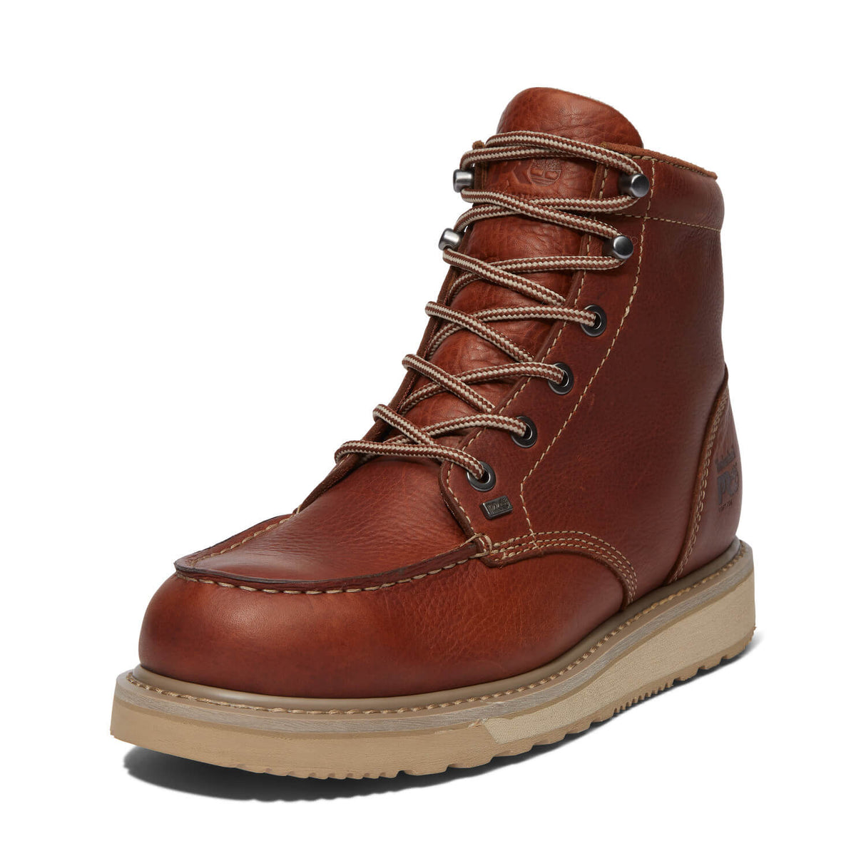 Timberland Pro-6 In Barstow Wedge Brown-Steel Toes-5