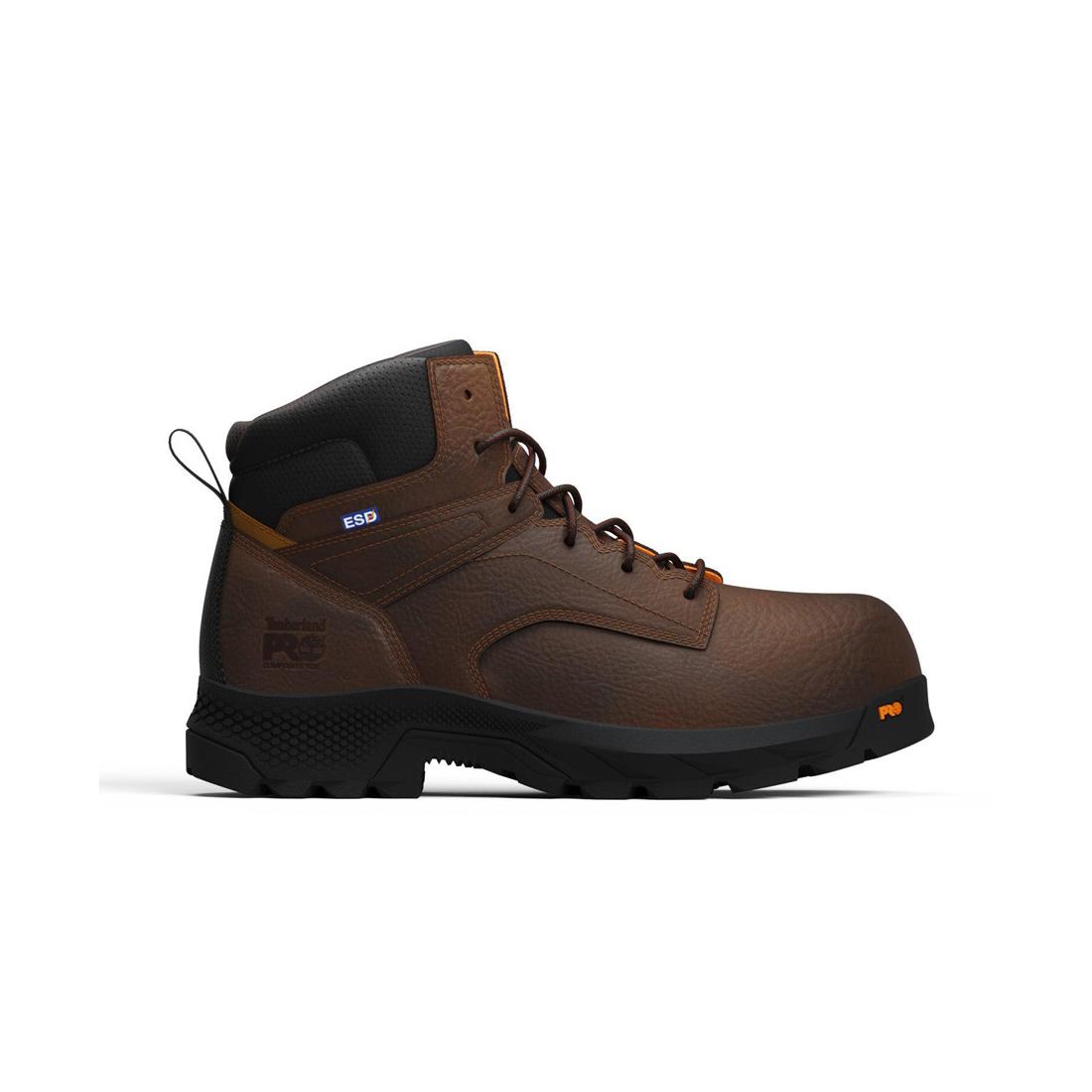 Timberland Pro-6 In Titan Ev Composite-Toe Sd10 Brown: Coffee Nepal-Steel Toes-1