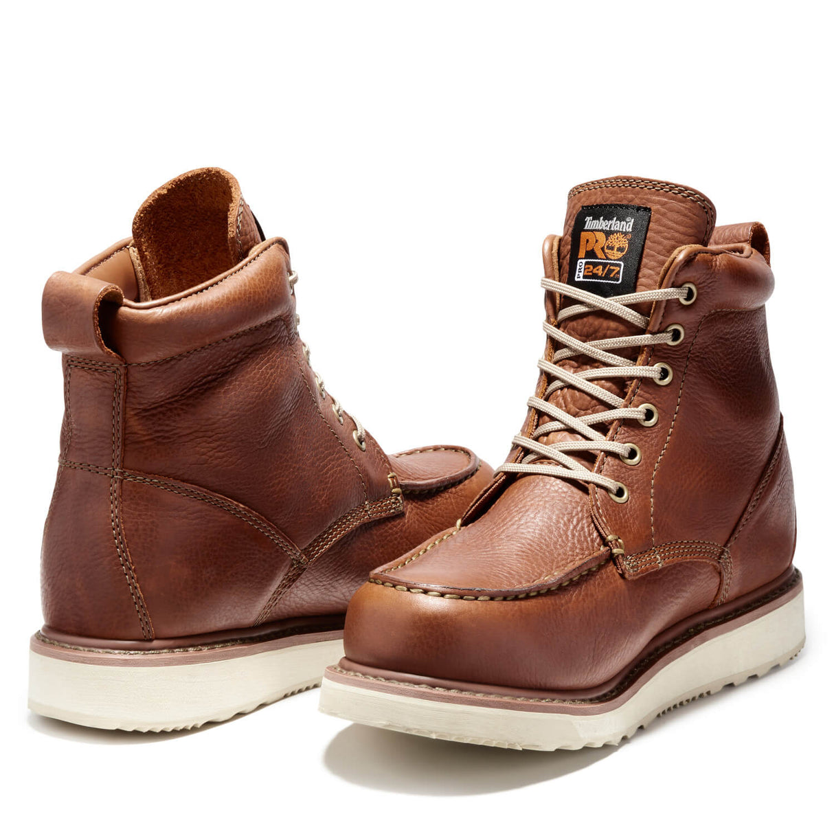 Timberland Pro-6 In Wedge Brown-Steel Toes-9