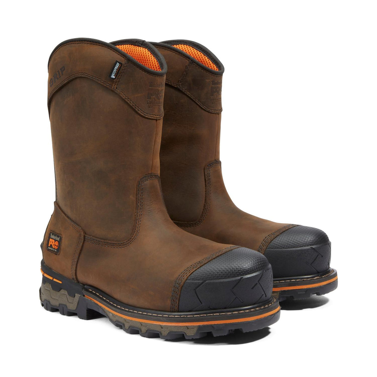 Timberland Pro-Boondock Pullon Composite-Toe Waterproof Fp Ins Csa 200G Brown-Steel Toes-3