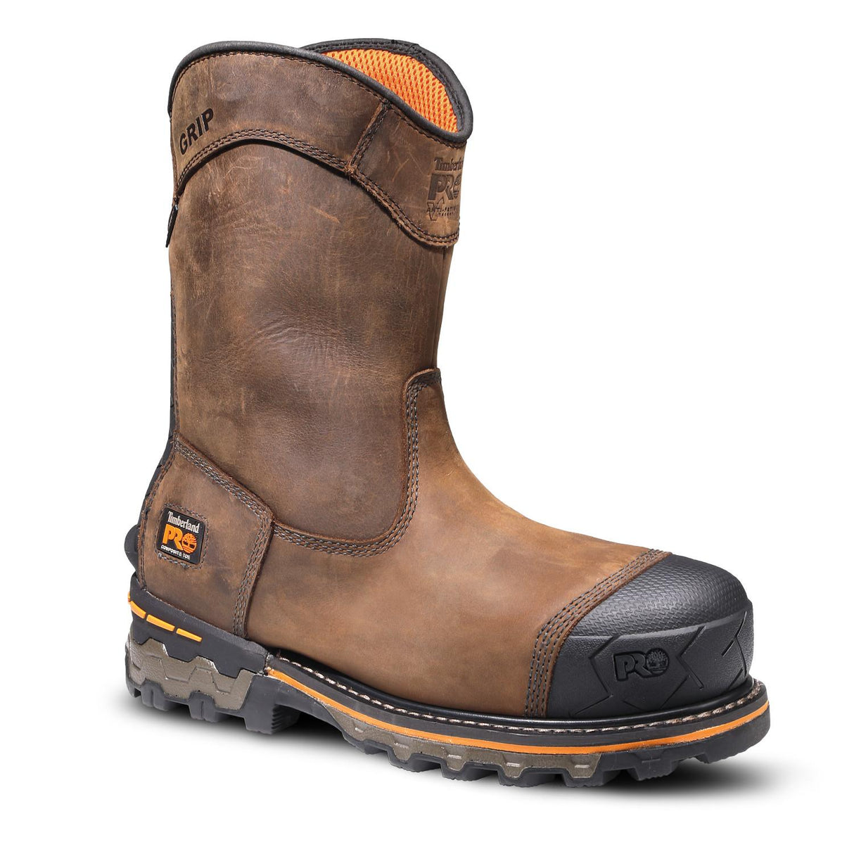 Timberland Pro-Boondock Pullon Composite-Toe Waterproof Fp Ins Csa 200G Brown-Steel Toes-5