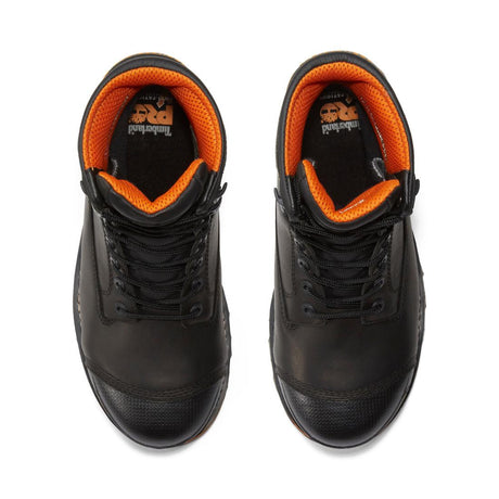 Timberland Pro Boondock Waterproof Steel Toe 200g Insulated Work Boots – Black Front-upper View